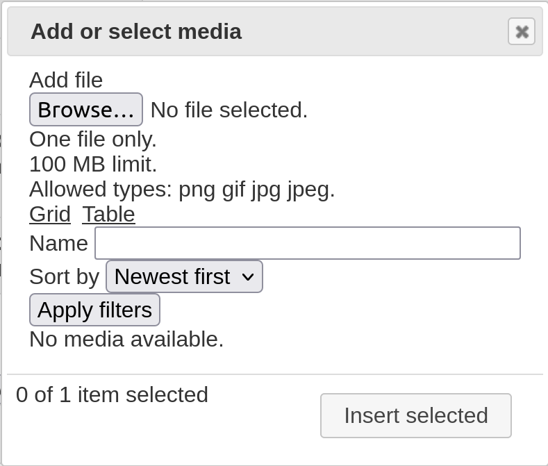 Drupal ckedtor media library modal too small