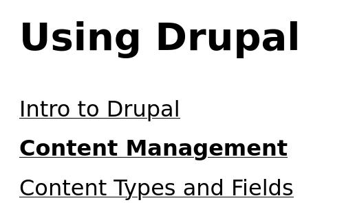 Drupal content reference navigation view