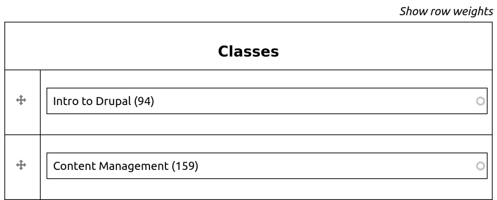 Drupal entity reference field